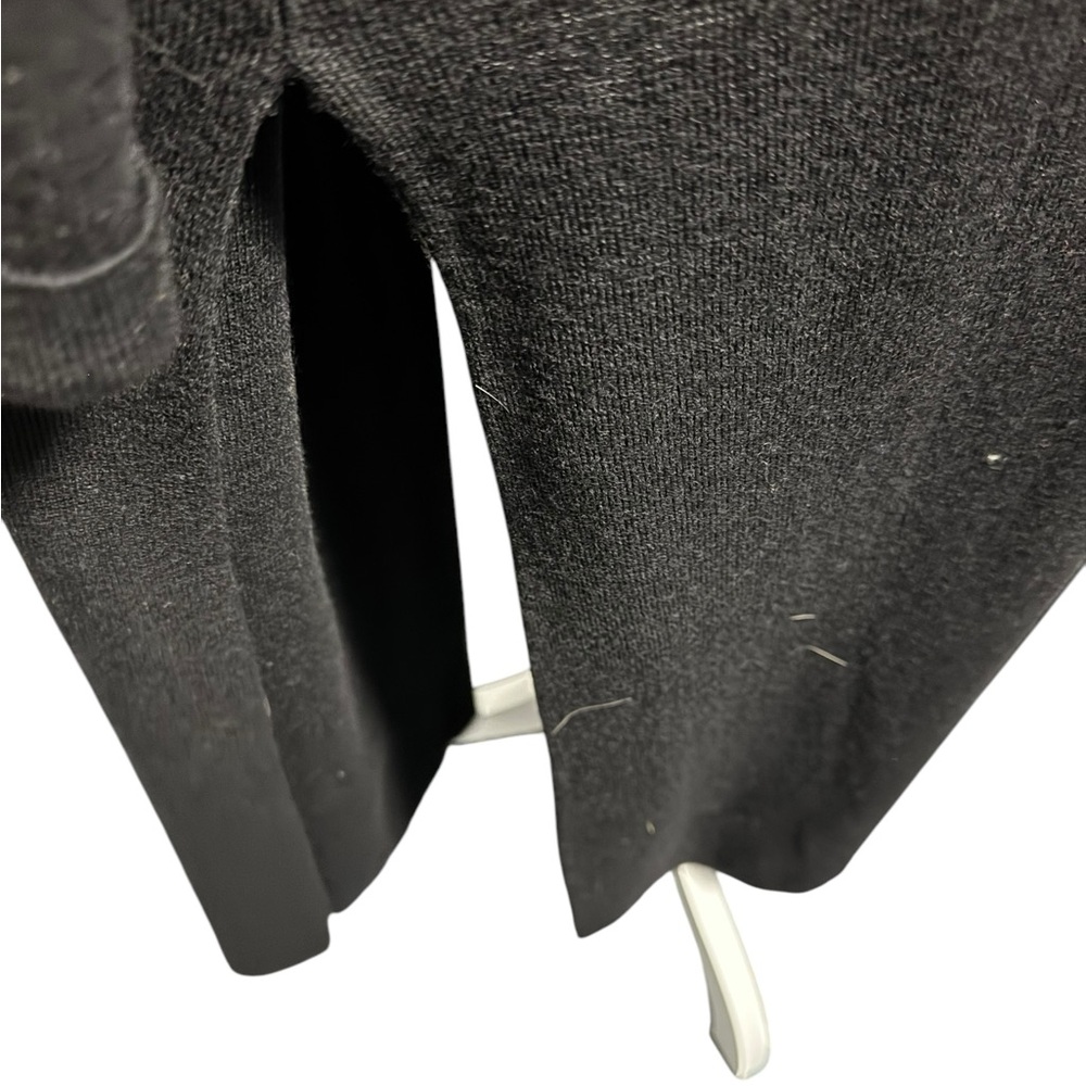 Vintage Maggie Shepherd Long Black Wool Knit Cardigan Duster. Size M. EUC - Picture 4 of 8